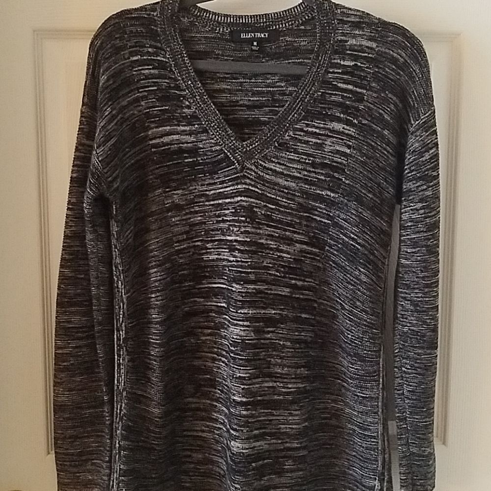 Soft long black sweater